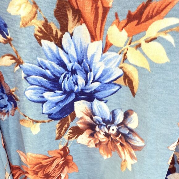 NEW DEAR SCARLETT Women's L Lizzy Long Sleeve Floral V-Neck Blouse - Picture 4 of 12